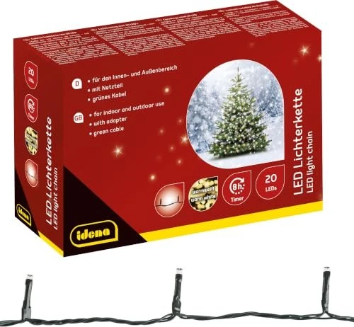 Idena Lichterkette LED 20x warmweiß