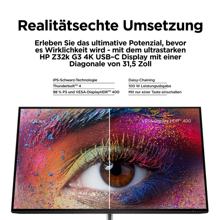 HP Z32k G3, 5 Jahre Garantie, 31.5"
