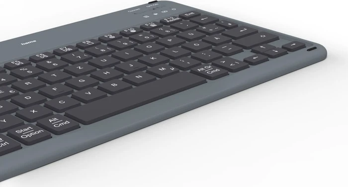 Hama Travel 500 Tablet-Tastatur, schwarz, mit Schutzhülle für 7"-11" Tablets, Bluetooth, DE