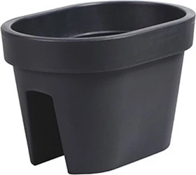 Prosperplast Lofly Railing Blumenkübel 39.6x26.6cm Anthrazit