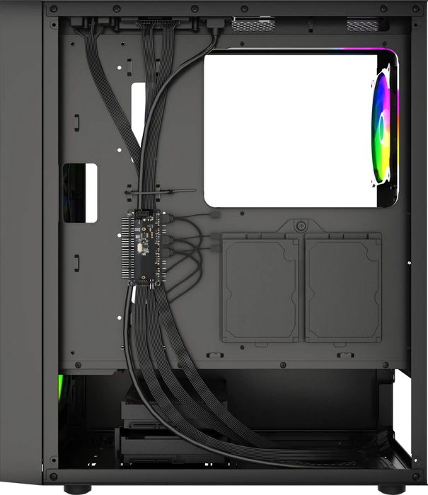 Gembird Fornax 4300 Black, Glasfenster