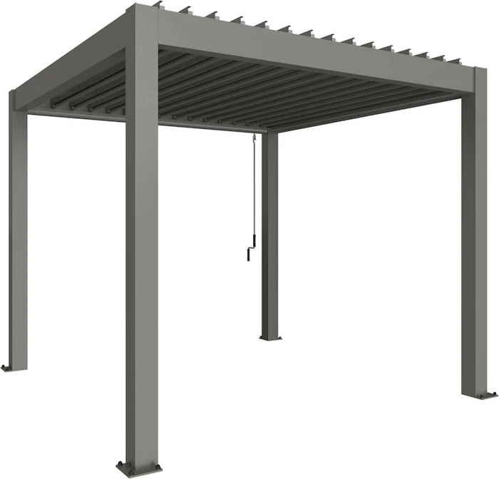 Biohort Pergola 3x3 quarzgrau-metallic/quarzgrau-metallic