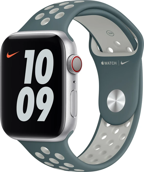 Apple Nike Sportarmband Regular für Apple Watch 44mm Hasta/Light Silver