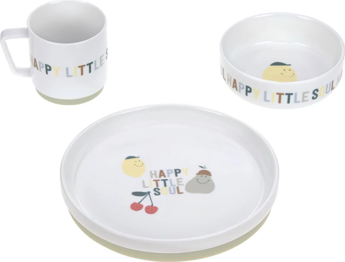 Lässig Kindergeschirr-Set Porzellan, 3-tlg.