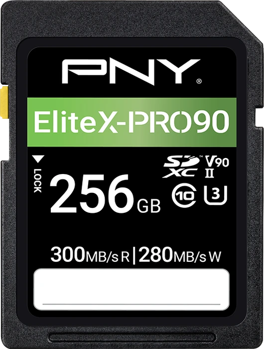 PNY EliteX-PRO 90 R300/W280 256GB, UHS-II U3, Class 10