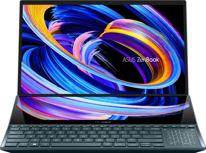 ASUS ZenBook Pro Duo 15 OLED UX582ZW-H2004X, Celestial Blue, Core i9-12900H, 32GB RAM, 1TB SSD, GeForce RTX 3070 Ti, DE