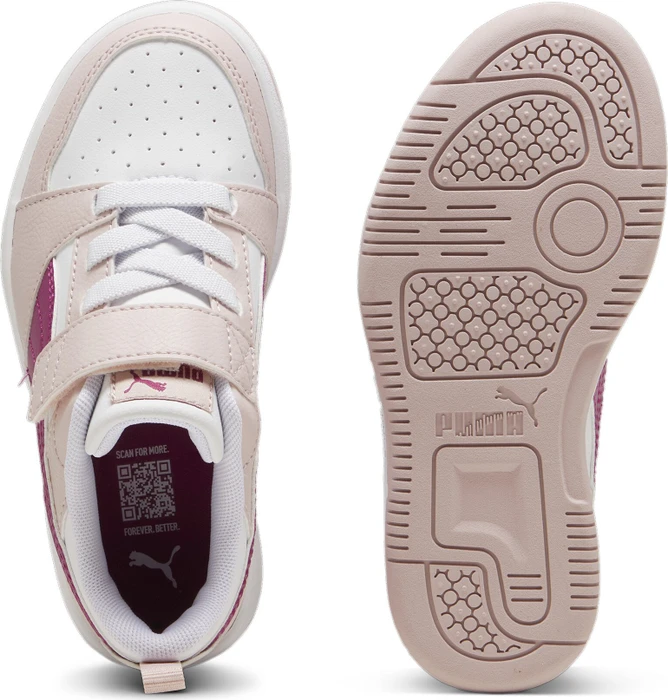 Puma Rebound V6 Lo mauve mist/magenta gleam/puma white (Junior)