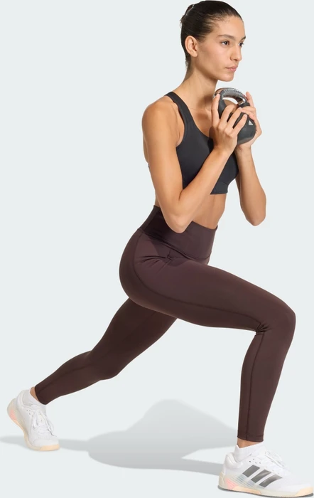 adidas Optime Workout Full Length Tights Hose lang aurora coffee (Damen) (KA0183) – Bild 4 von 7