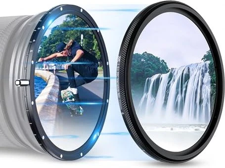 JJC True Color Variable ND2.5-ND1000 (ND2.5-NC32 + magnetischer ND32) Filter 77mm