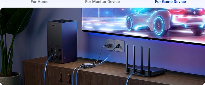 Ugreen Gigabit Switch, 3x RJ-45