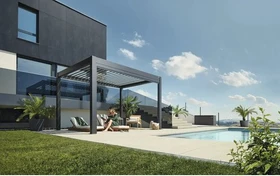 Biohort Pergola 4x3.5 dunkelgrau-metallic/silber-metallic