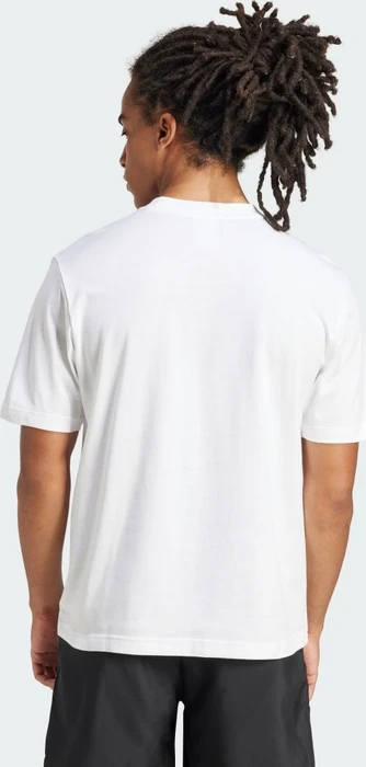 adidas Essentials Small Logo Single Jersey T-Shirt kurzarm weiß/schwarz (Herren)
