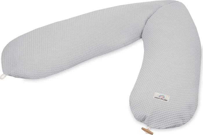 Julius Zöllner Nappi Waffelpiqué Stillkissen light grey