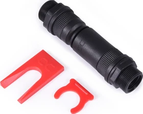 Alphacool ES Schnellverschluss Kupplung Set PushIn Industry Version G1/4" IG/IG Schottverschraubung, schwarz
