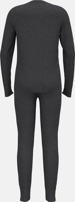 Odlo Natural Merino 200 Base Layer Set dark grey melange (Junior)