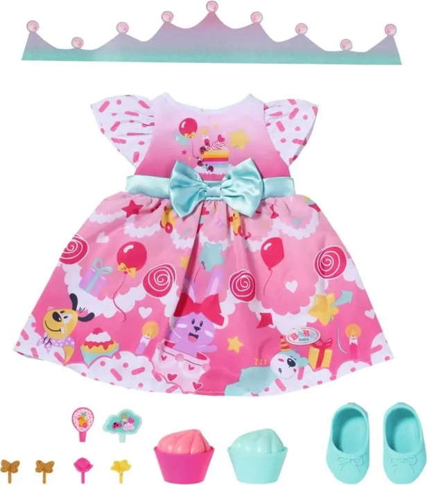 Zapf creation BABY born Mode - Deluxe Birthday Kleid 43cm