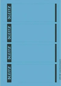Leitz selbstklebende Ordner-Rückenschilder kurz/breit, blau, 25 Blatt/100 Stück
