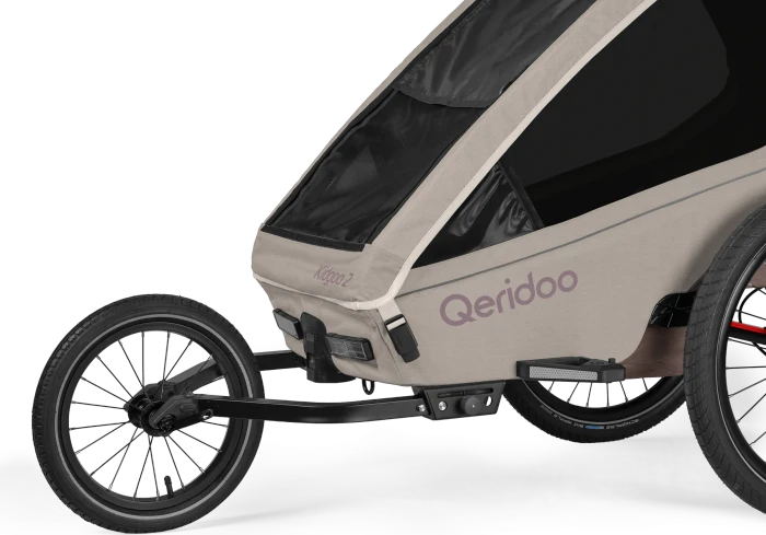 Qeridoo Kidgoo 2 Pro Gen 2 Fahrradanhänger barista brown (Modell 2026)