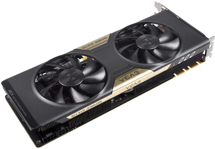 EVGA GeForce GTX 770 ACX Cooler, 2GB GDDR5, 2x DVI, HDMI, DP
