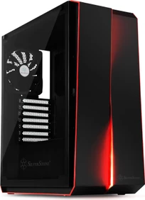 SilverStone Redline Series RL07, schwarz, Glasfenster