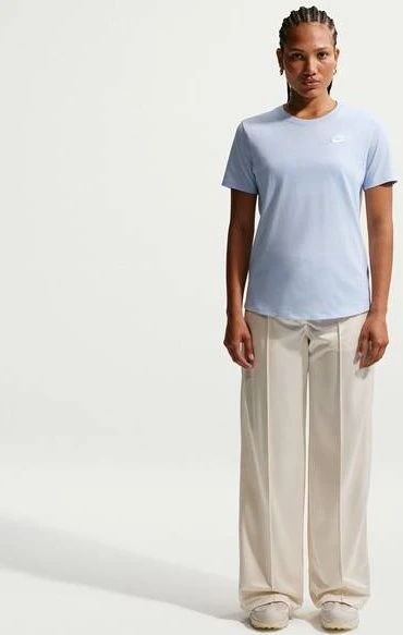 Nike Sportswear Club Essentials T-Shirt kurzarm hydrogen blue/white (Damen)