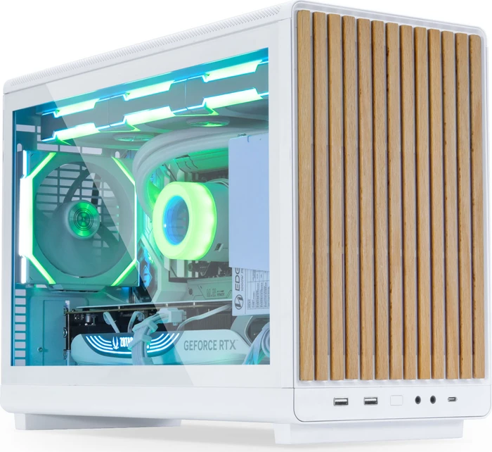 Lian Li DAN Cases A3-mATX White Wood Edition