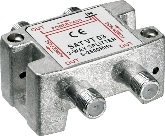 Wentronic Goobay SAT-Verteiler 3-fach