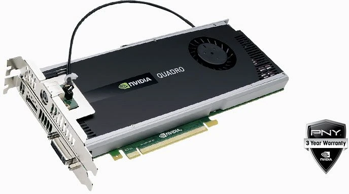 PNY Quadro 4000 Mac Edition, 1.75GB GDDR5, DVI, S-Video, DP