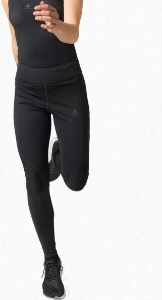 Odlo Zeroweight Warm Reflect Tights Laufhose lang schwarz (Damen)