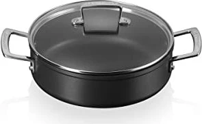 Le Creuset Aluminium Schmorpfanne mit Glasdeckel 24cm