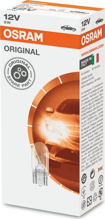 Osram Original W2.1x9.5d, 10er-Pack Faltschachtel