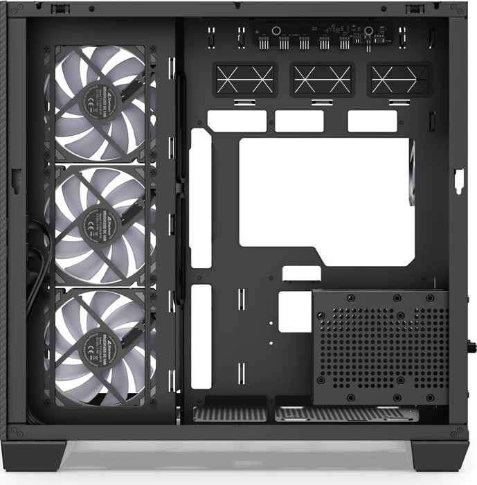 Sharkoon Steel Shark Black, Glasfenster