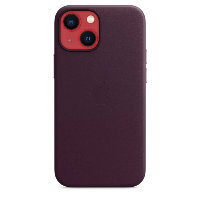 Apple Leder Case mit MagSafe für iPhone 13 Mini Dunkelkirsch