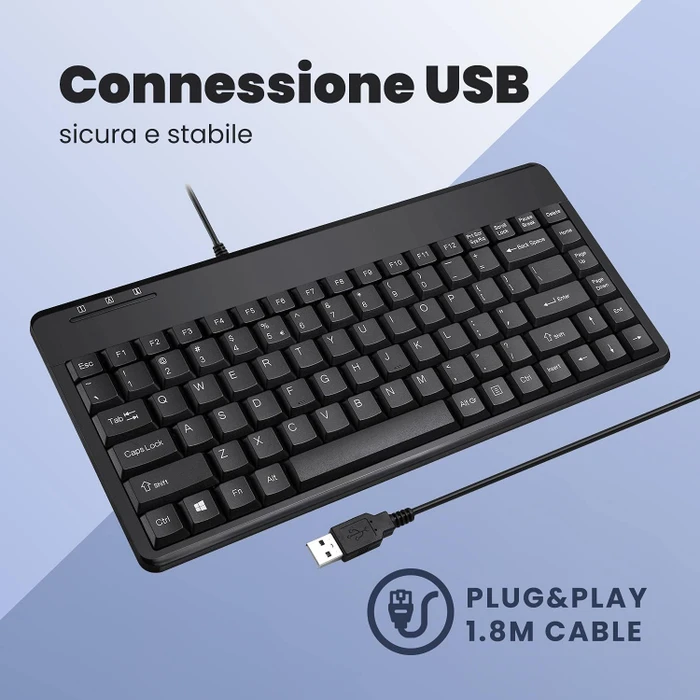 Perixx Periboard-409U, schwarz, USB, ES