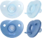 Philips Avent SCF099/21 Soothie Shapes Beruhigungsschnuller, 0-6M, Silikon, blau/hellblau, 2 Stück Vorschaubild