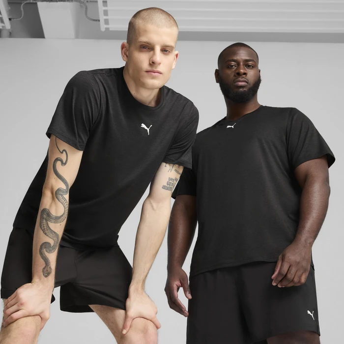 Puma TAD Essentials Funktionsshirt kurzarm puma black heather (Herren)