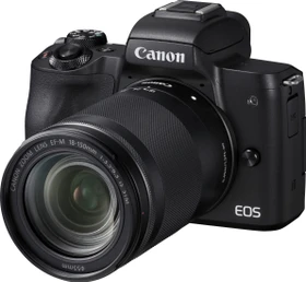 Canon EOS M50 schwarz mit Objektiv EF-M 18-150mm 3.5-6.3 IS STM