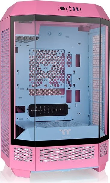 Thermaltake The Tower 300 Bubble Pink, rosa, Glasfenster