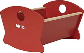 BRIO Puppenwiege Holz rot