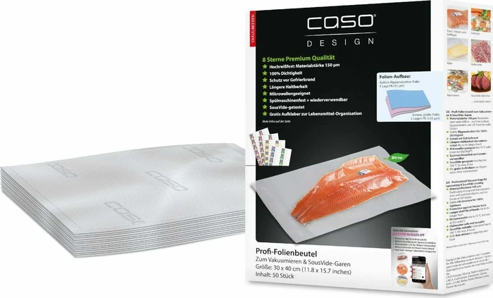 Caso 01220 Vakuumbeutel, 50 Stück