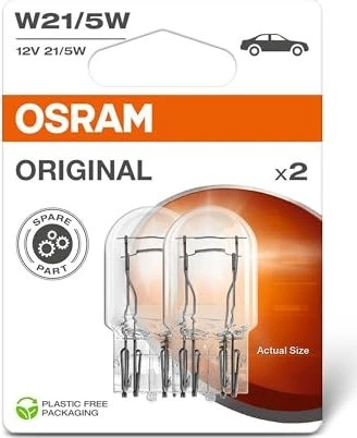 Osram Original W21/5W, 2er-Pack Blister