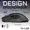 The G-Lab Kult Caesium Wireless Gaming Mouse, schwarz, USB Vorschaubild