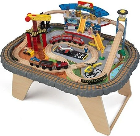 KidKraft Transportstation Eisenbahnset & Spielplatte (17564)