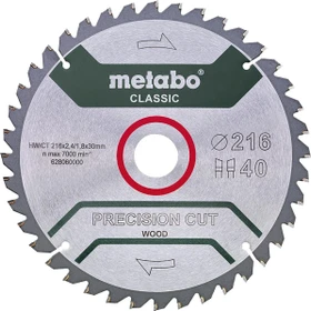 Metabo Precision Cut Kreissägeblatt 40Z, 216x1.8x30mm, 1 Stück
