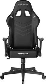 DXRacer Prince Series PF132 Gamingstuhl, schwarz mit weißen Nähten