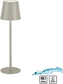 Paul Neuhaus Just Light Euria Akku-Tischleuchte 37cm greige