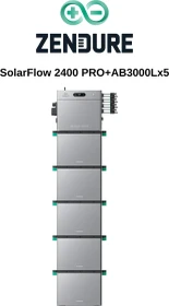 Zendure SolarFlow 2400 Pro mit 5x AB3000L, 16.8kWh