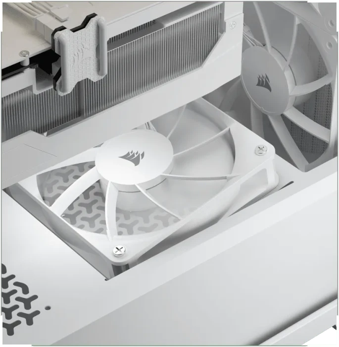 Corsair 3200D RS, weiß, Glasfenster