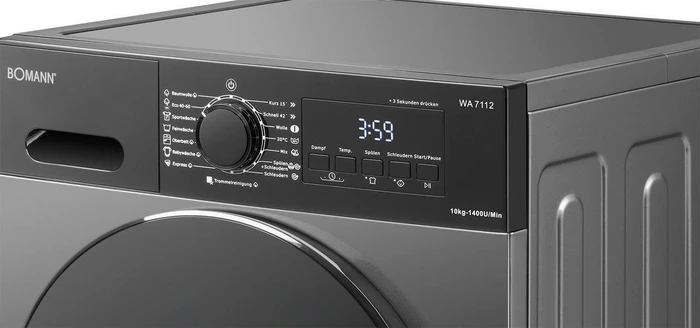Bomann WA 7112 Frontlader titan schwarz