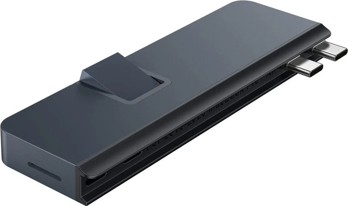 Targus HyperDrive DUO PRO 7-in-2 USB-C Hub - Midnight Blue, 2x USB4 [Stecker]